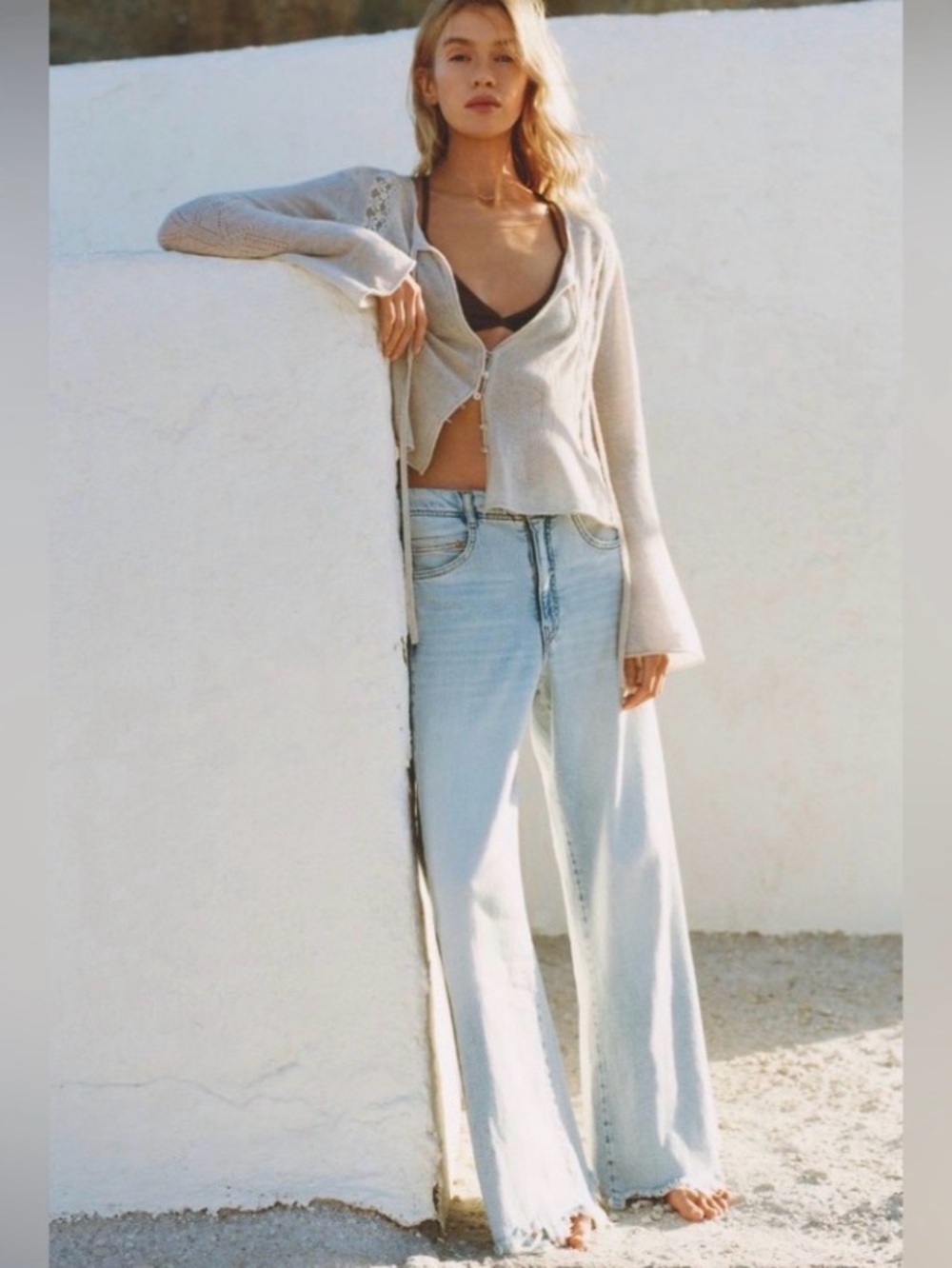 Anthropologie Pilcro The Adi Frayed Hem Jeans In Safie Size 28